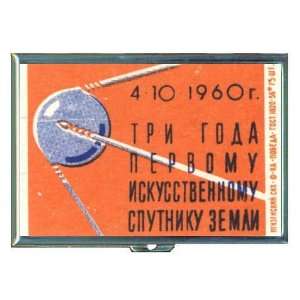 Russia Sputnik Space Program ID Holder, Cigarette Case or Wallet MADE 