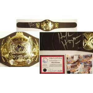  Hulk Hogan Autographed WWE Replica Heavyweight Foam Belt 