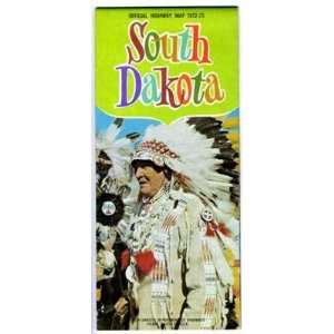  1972 73 South Dakota Department of Highways Map 