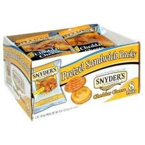 Snyders Cheddar Cheese Pretzel Sandwich (Pack of 8) 2.12 oz.:  