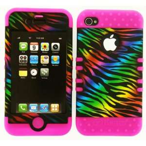  2 in 1 Hybrid Case Protector for Apple Iphone 4 4s 4g 