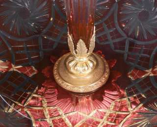 Cut Glass Empire Epergne Centrepiece Bowl Vase Ormolu  