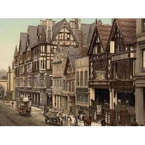   Poster   Eastgate Street and Newgate Street Chester England 24 X 18