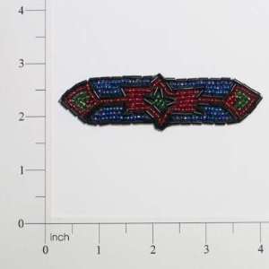  Chinook Pointed Strip Beaded Applique 