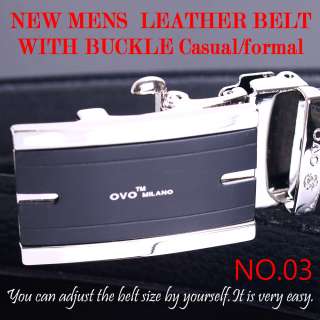 SO HIT COOL ★LUXURY★NEW MENS LEATHER BELT WITH BUCKLE★  
