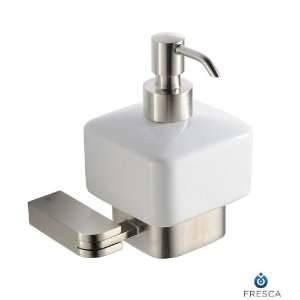  Fresca Solido Wall Mounted Ceramic Lotion/Soap Dispenser 