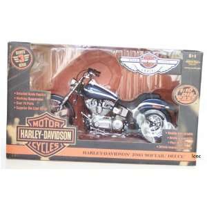  Harley Davidson 2003 Softail DEUCE   Blue 110 Die Cast 