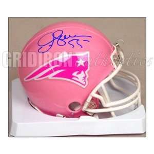  Junior Seau Autographed Mini Helmet   with Pink 