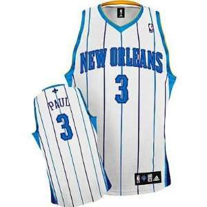 New Orleans Hornets #3 Chris Paul White Jersey:  Sports 