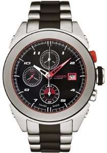  Mens Automatic Chronograph Black Dial Two Tone Ducati Watches