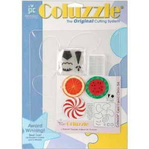  Provo Craft Coluzzle Shape Template with Clear Stamp Set 