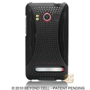 : Premium   HTC EVO 4G XMatrix Rear Protex Balck Rubber Feel(Carrier 