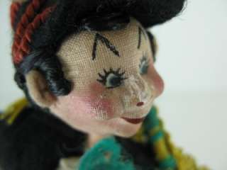Vintage Rodan Cloth Felt Doll W/ BagPipes Made In Spain  