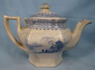 Antique Blue Transferware Childs Tea Set Staffordshire Scarce MUST SEE 