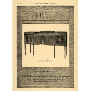  1919 Ad Luce Furniture Sheraton Mahogany Wooden Table 