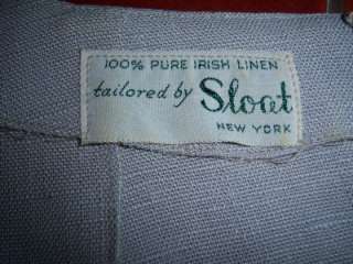 VINTAGE, c. 1940, STELLA SLOAT, NEW YORK, 3 PIECE IRISH LINEN SUIT, SZ 