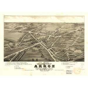  Map Sixth ward of Akron, formerly Middlebury, Summit Co., Ohio 