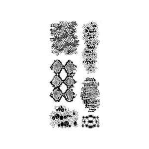   Clear Stamps 4 Inch by 8 Inch Sheet, Snakeskins Arts, Crafts & Sewing
