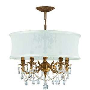 Crystorama Chandeliers 5535 OB SMW CLM Brentwood Collection Chandelier 