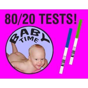  80 Ovulation tests, 20 Pregnancy tests and Ovulation Chart 