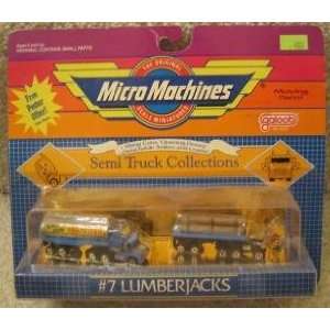   1988 Micro Machines #7 Lumberjacks Semi Truck Collection: Toys & Games