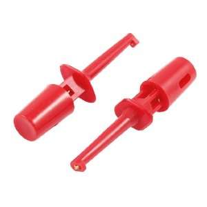 Amico 10 x Spring Loaded SMD IC Test Hook Clip Red for Multimeter Lead 