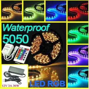  New 5M SMD 5050 Waterproof RGB 150 LED Strip Light 