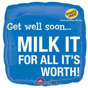  Smarty Pants Get Well Soon Square 18 Mylar Balloon 