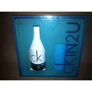  Calvin Klein Him CKIN2U Set Deodorant 2.6 oz and EDT 3.4 