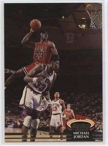1992 93 Topps Stadium Club #1 Michael Jordan Dunk Ewing  