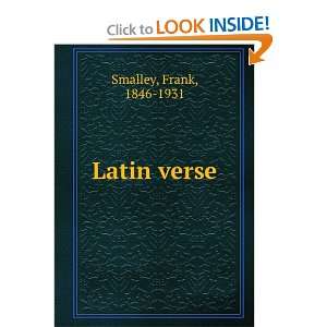  Latin verse. Frank Smalley Books