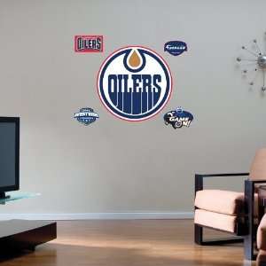    Edmonton Oilers Team Logo Fathead Wall Sticker: Sports & Outdoors