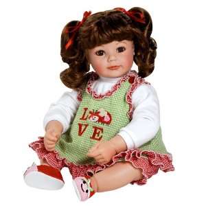   : Adora Baby Doll 20 Love Bug (Dark Brown/Brown Eyes): Toys & Games
