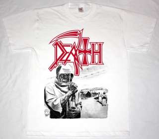 DEATH LEPROSY CHUCK SCHULDINER AUTOPSY BOLT THROWER GRAVE NEW WHITE T 