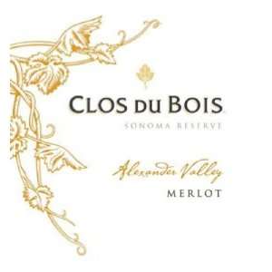  2008 Clos Du Bois Alexander Valley Merlot 750ml: Grocery 