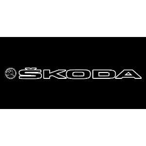  Skoda Outline Windshield Vinyl Banner Decal 36 x 3 