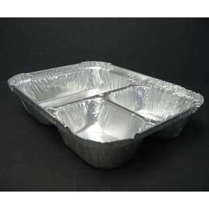   Three Compartment Foil Tray with Board Lid 250/CS
