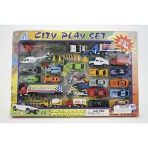  32 Piece Die Cast Metal, Matchbox Car Play Set: City 