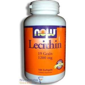  Now Lecithin Non GMO 1200mg, 100 Softgel Health 