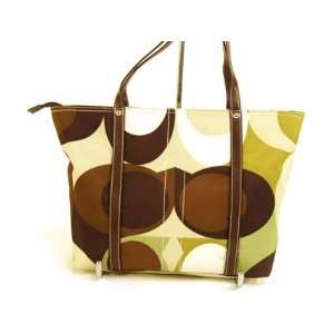    Designer Inspired Scarf Print Handbag Tote 