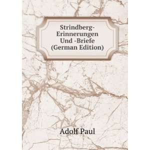  Strindberg Erinnerungen Und  Briefe (German Edition 