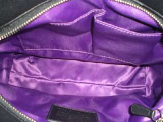   Pebble Leather Hobo Handbag Purse with Polished Nickel Side Chains