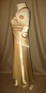 Allen Schwartz 1930s Style Gold Cocktail Dress 6 WORN ONCE 