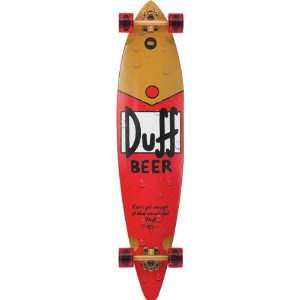  Cruz Simpsons Duff Pintail Complete 9.9x43.5cruiser Skateboarding 