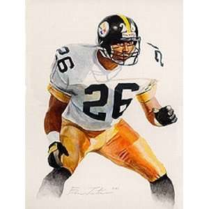   Rod Woodson Pittsburgh Steelers Print by Ben Teeter: Sports & Outdoors