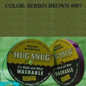   Binding Hug Snug Ribbon Color Serbin Brown #097 Arts, Crafts & Sewing