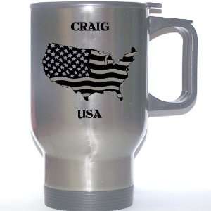  US Flag   Craig, Colorado (CO) Stainless Steel Mug 