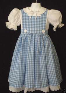 Wizard of Oz Dorothy 2 pc Dress NEW Custom Sizes 2 6  