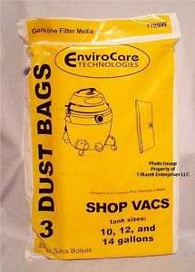ShopVac Drywall Filter Bags 10   14 gal 90672 Shop Vac  