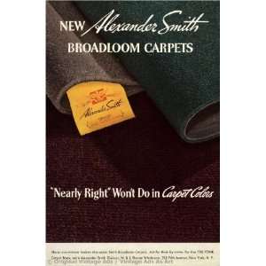  1937 Alexander Smith Nearly right wont do in carpet 